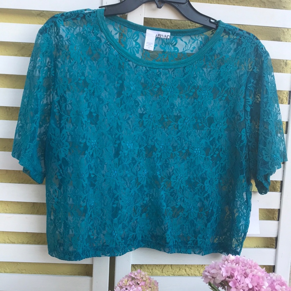 Abound Lace blouse blue